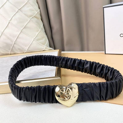 Chanel Calfskin CC Heart Coco In Love Women Belt &