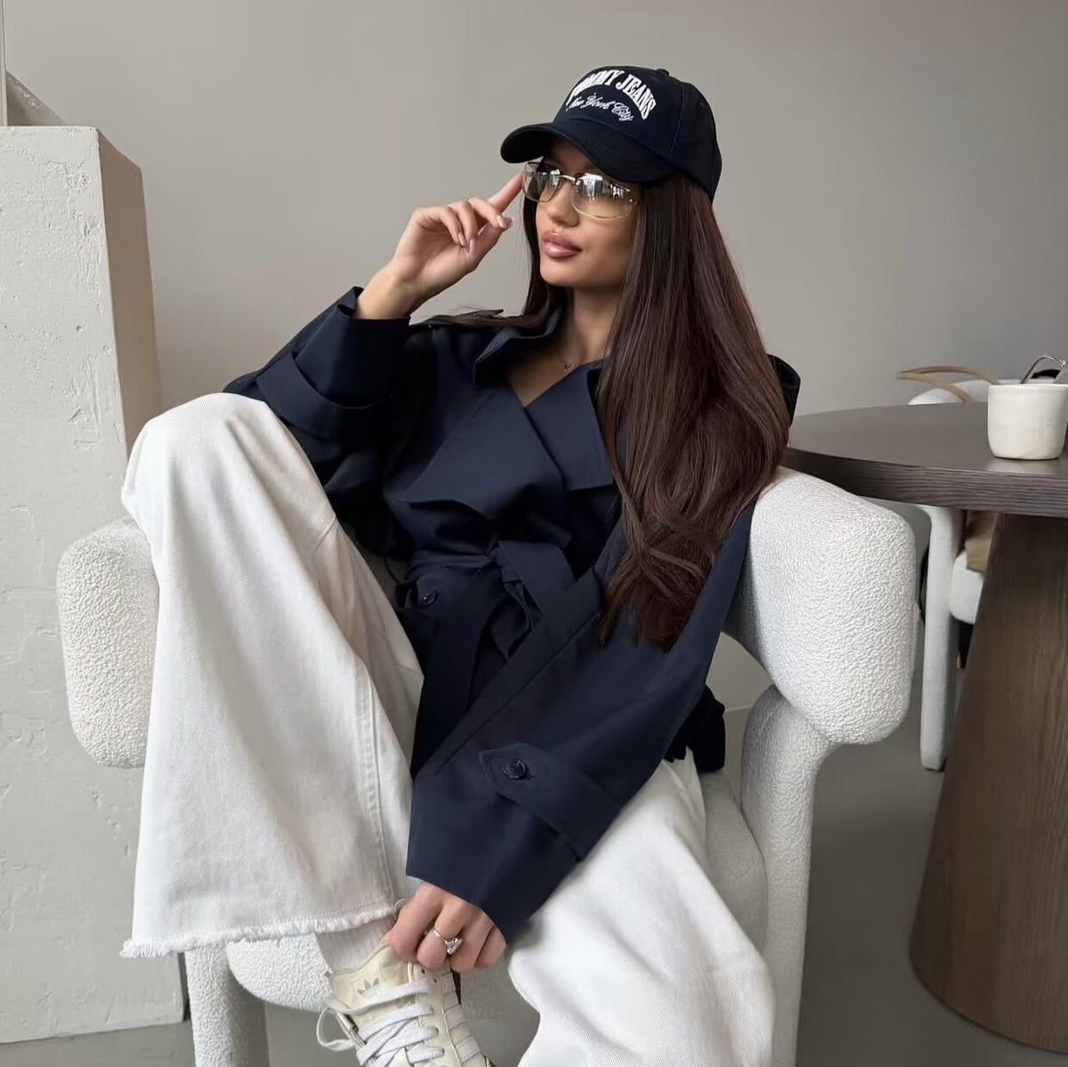 Short coat trench coat