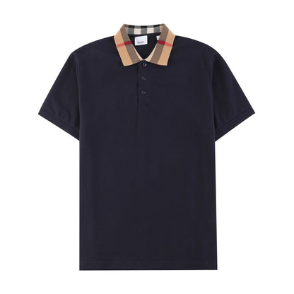 Burberry Check collar polo shirt