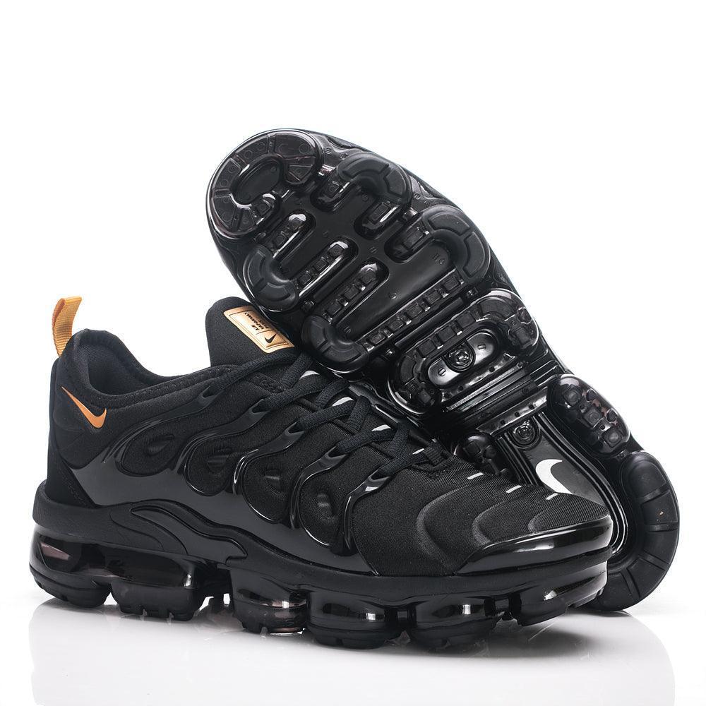 Nike Air VaporMax Plus Black Metallic Gold Sneakers