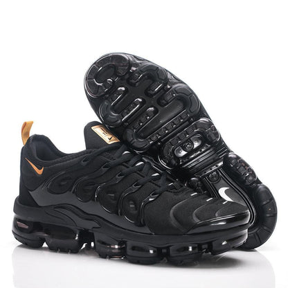 Nike Air VaporMax Plus Black Metallic Gold Sneakers