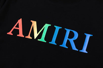 Amiri Black T-Shirt Without Collar