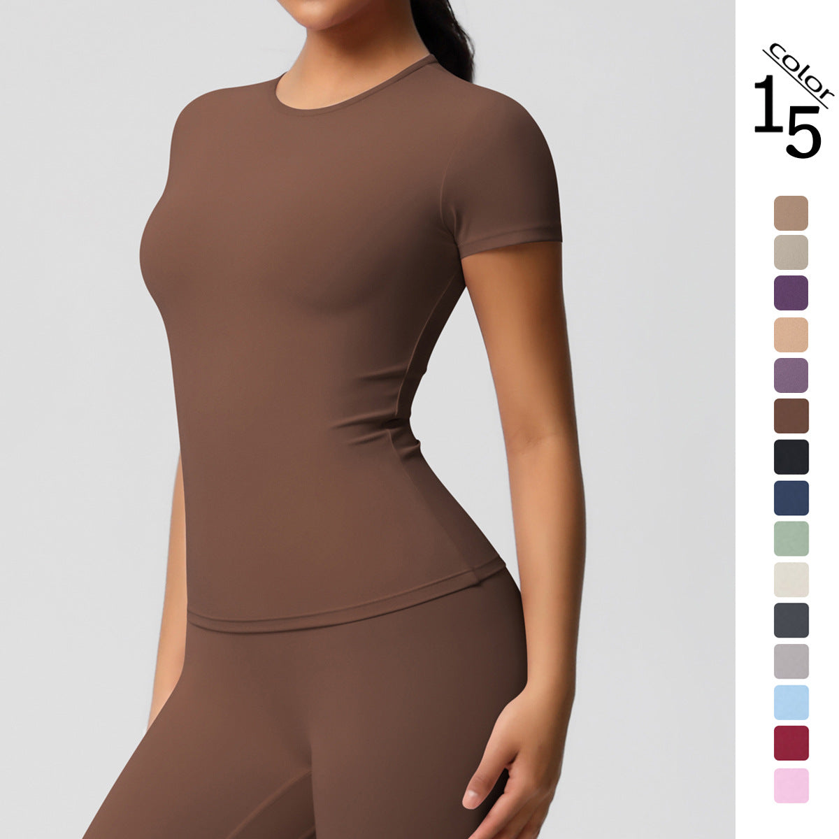 Sanded Tight-Fit Short Sleeve T-Shirt