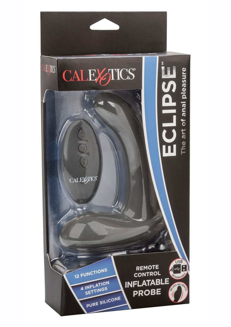Eclipse Inflatable Probe Silicone Anal Pleasure With Remote Control Vibrators