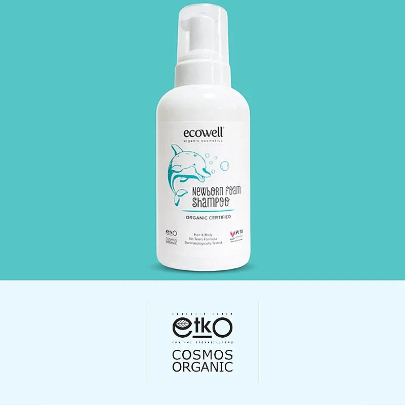 Ecowell Newborn Foam Shampoo with Aloe Vera 500ml