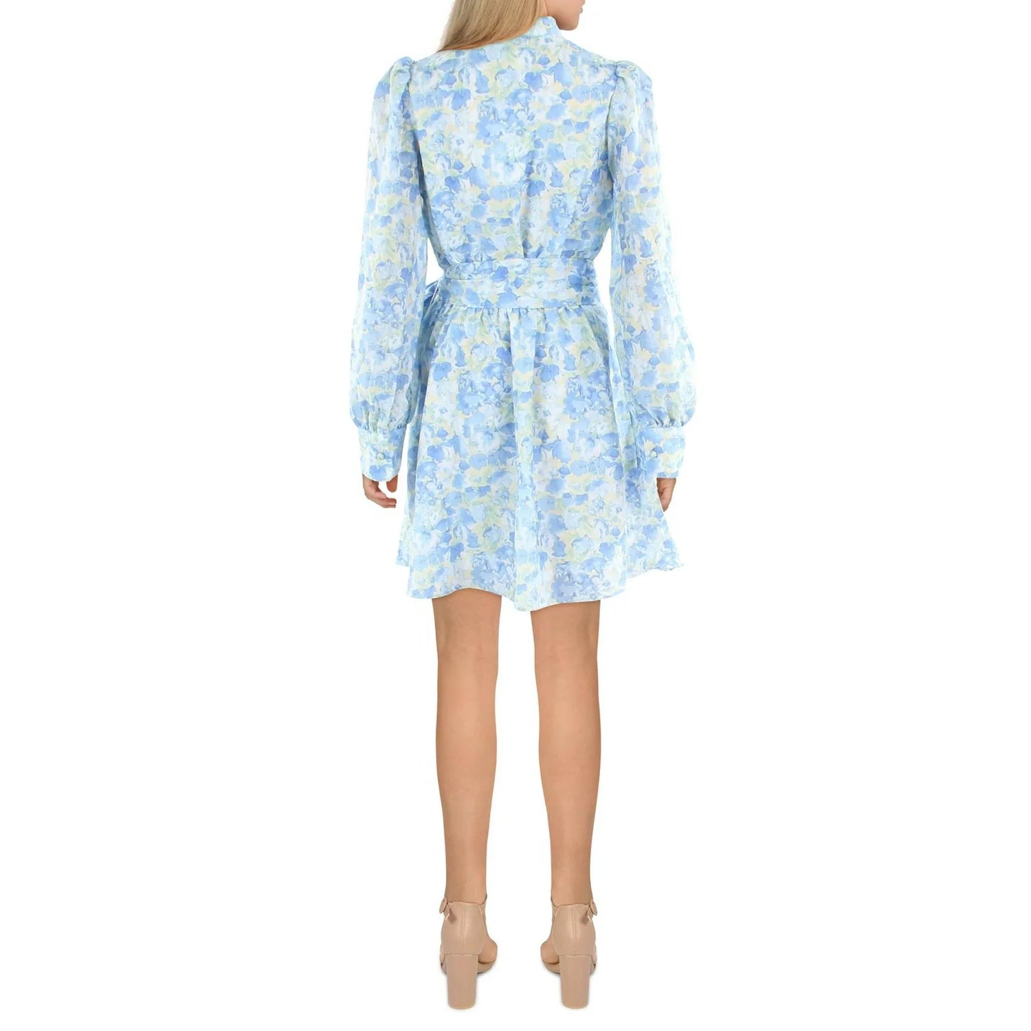 Lucy Paris Womens Nikole Floral Mini Fit and Flare Dress, Size Medium