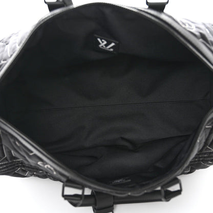 Louis Vuitton Nylon Embroidered Keepall Bandouliere 50 Black