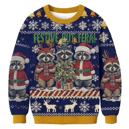 Casual Christmas Print Crew Neck Sweatshirts