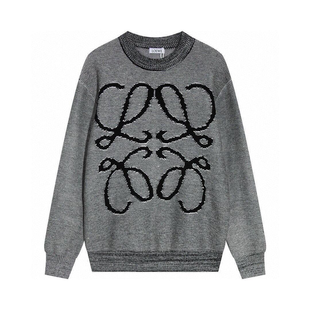 LOEWE Anagram Wool Sweater Grey/Black
