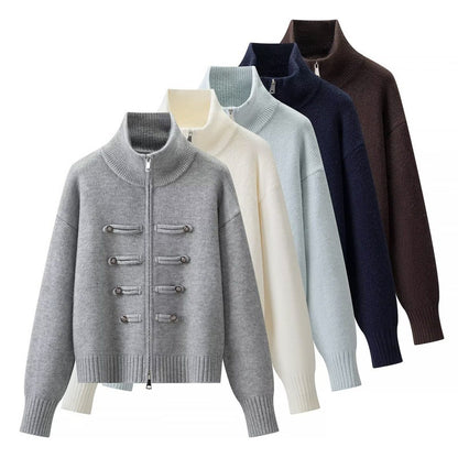 Womens Knitted Open Front Cardigan
