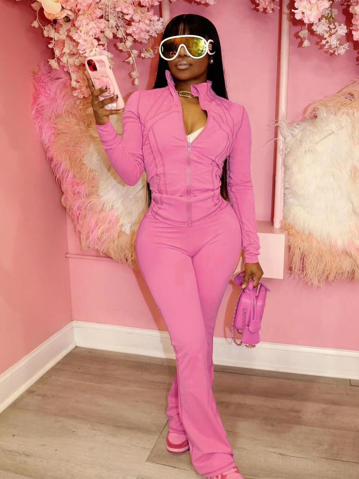 Womens Long Sleeve TwoPiece Set