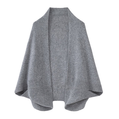 Wool plain-width shawl scarf