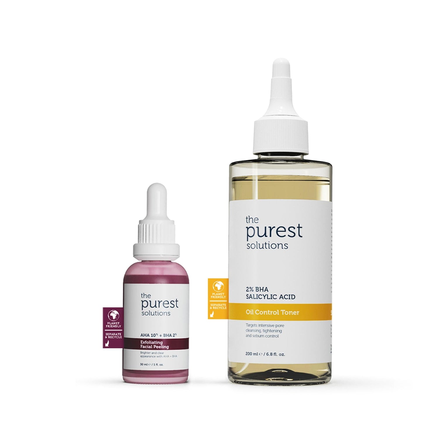 The Purest Solutions BHA Skincare Set - Chemical Exfoliation for Acne Treatment &amp; Skin Clarity