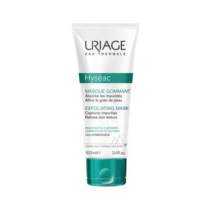 Uriage Hyseac Exfoliating Mask 100ml - Gentle Cleansing &amp; Oil Control for Oily Skin