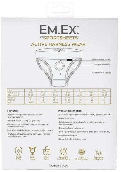 Em.Ex. Fit Harness Patent Corset - Adjustable Black