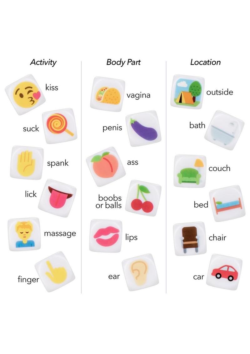 CalExotics Emojigasm Dice Couples Bedroom Game
