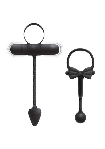 Enhancer Silicone Cock Ring 2 Pack Vibrating Plug
