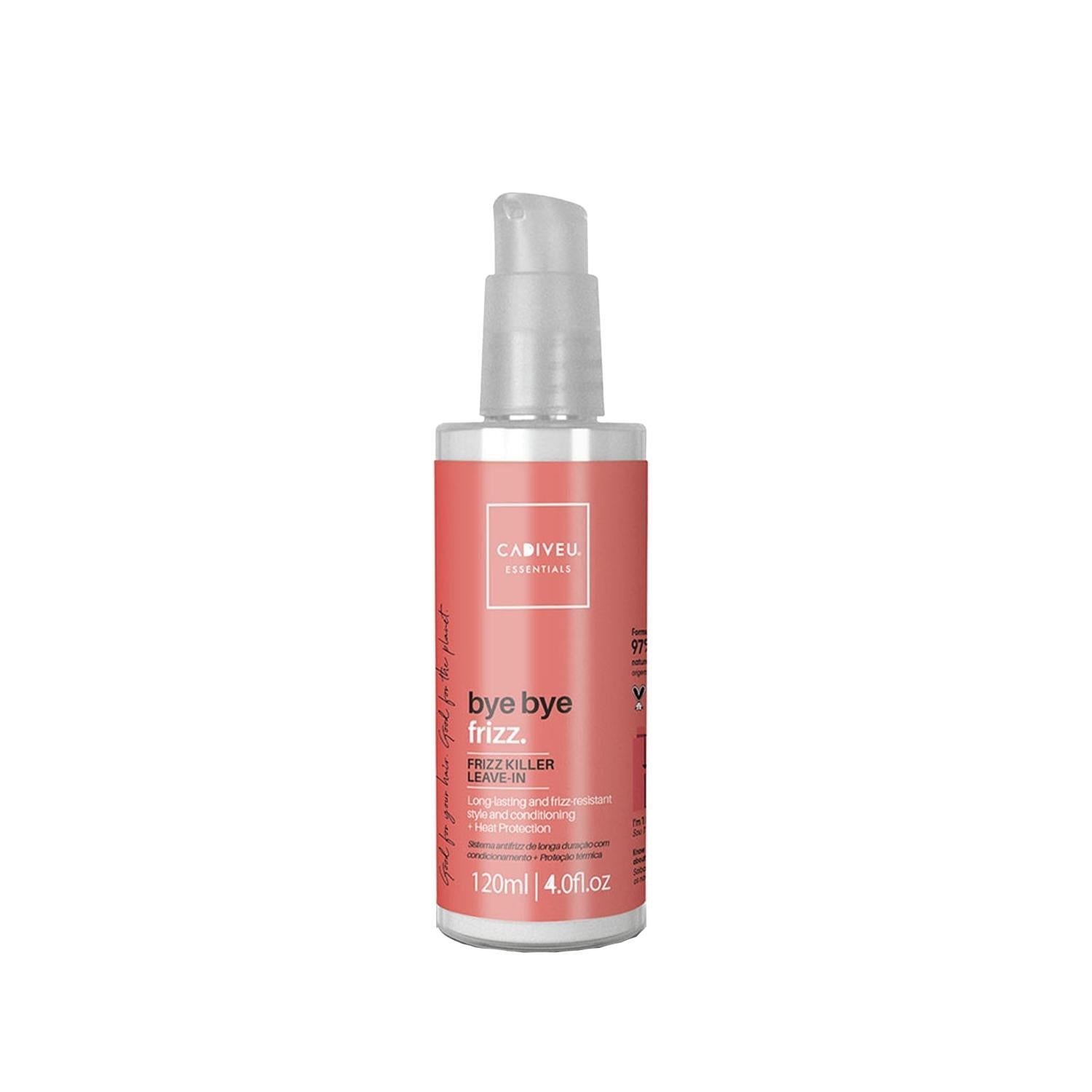 Cadiveu Essentials Bye Bye Frizz Leave-in Hair Product - Anti-Frizz &amp; Smoothing Treatment for Unmanageable Hair