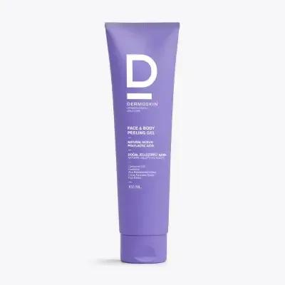 Dermoskin Exfoliating Face and Body Gel - Gentle Exfoliation for All Skin Types with Polylactic Acid &amp; Coenzyme Q10