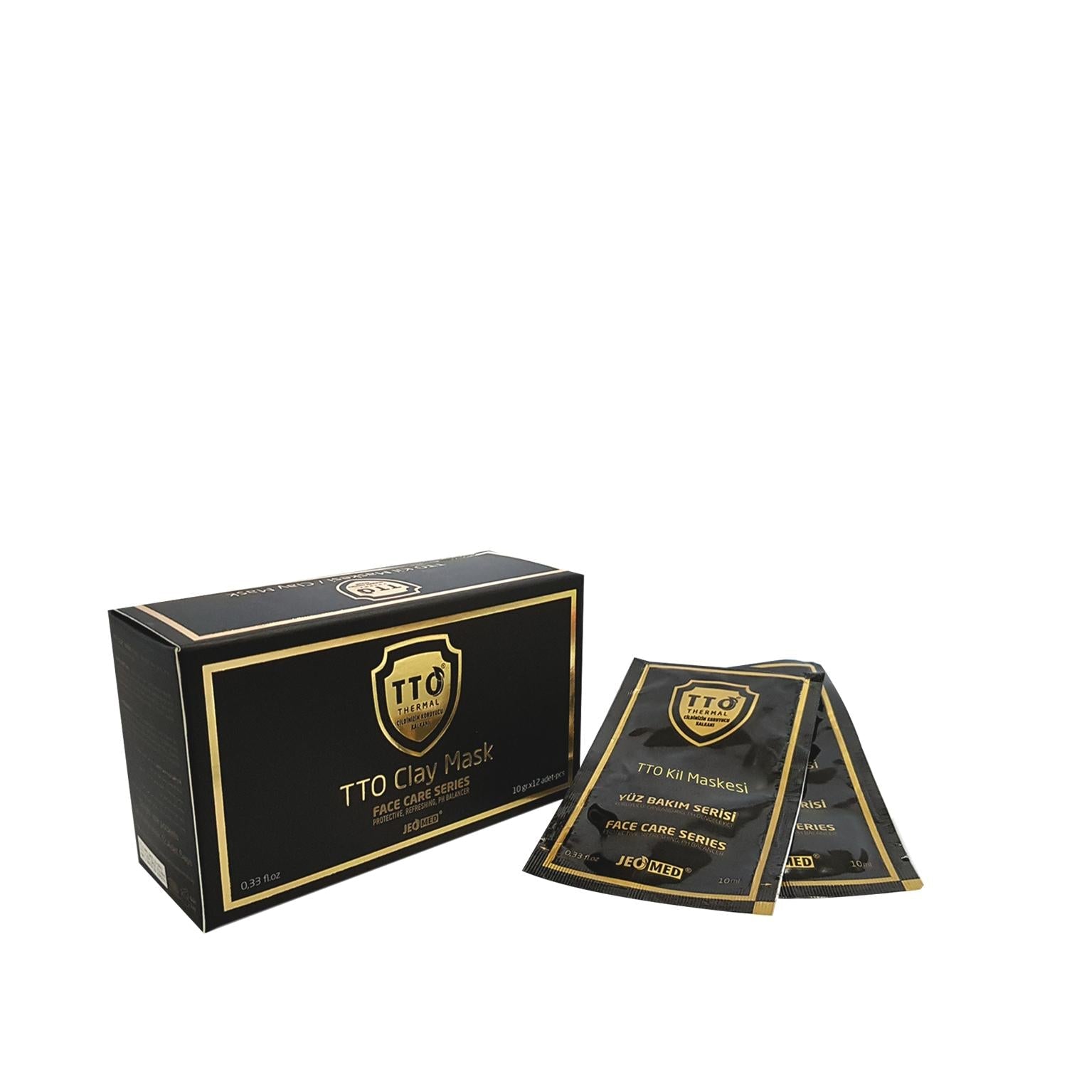 TTO Thermal Clay Mask - 12 x 10ml - Deep Cleansing &amp; Purifying Skincare Treatment