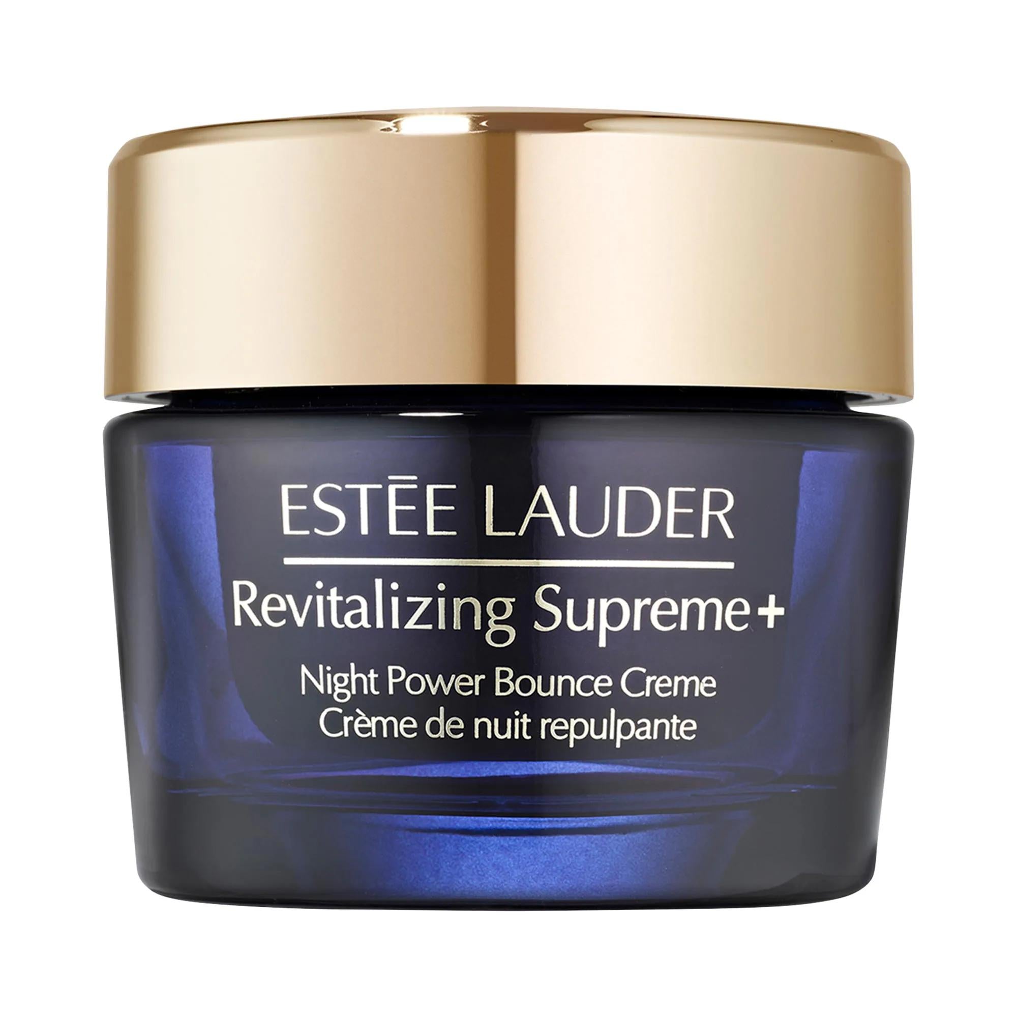 Revitalizing Supreme+ Night Power Bounce Creme with Vitamin E - Anti-Aging Moisturizer for Fine Lines &amp; Wrinkles