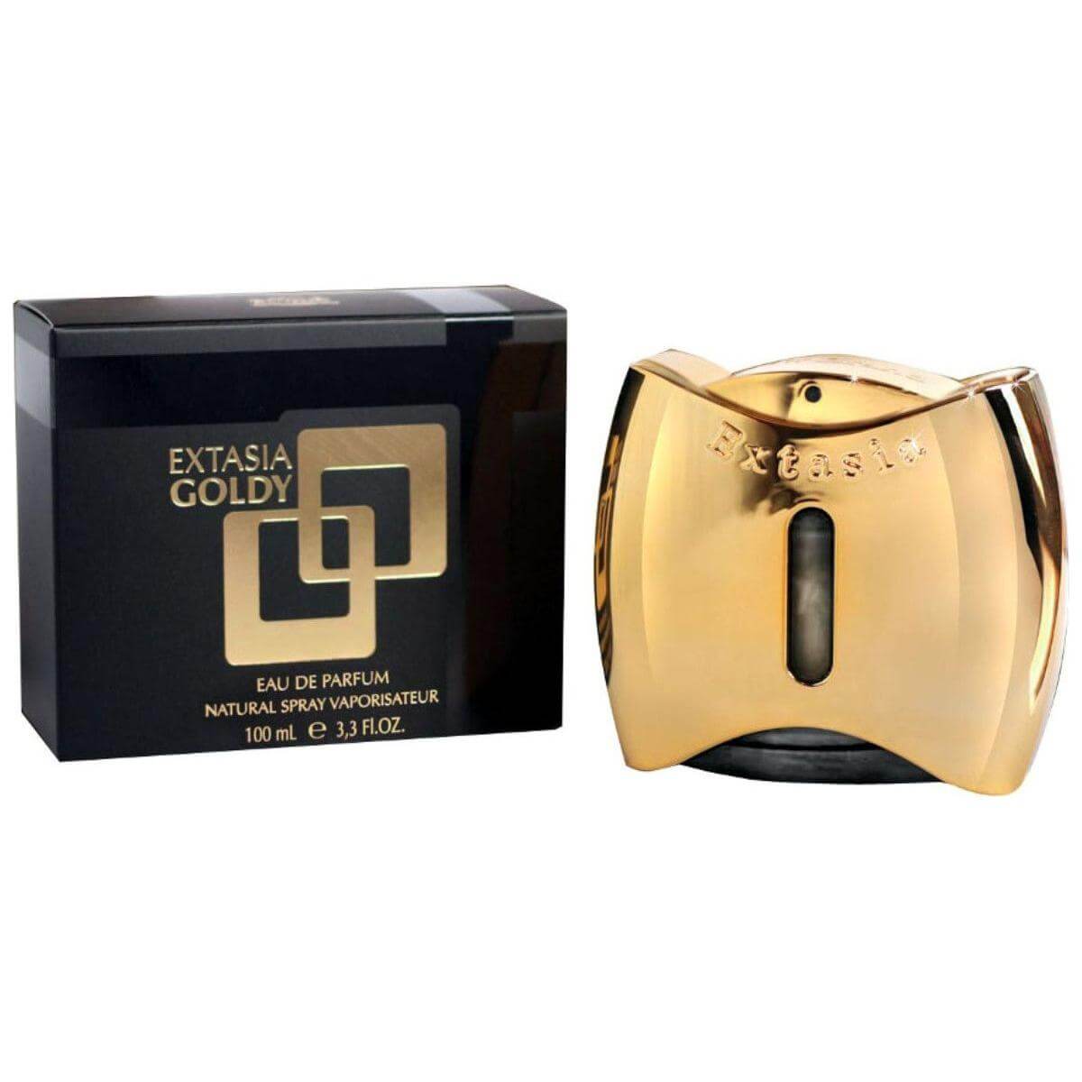 New Brand Extasia Goldy for Women 3.4 oz EDP Spray