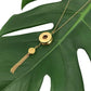 Ezra Bullet Tassel Necklace made of recycled brass featuring artisan craftsmanship and a bold statement design.