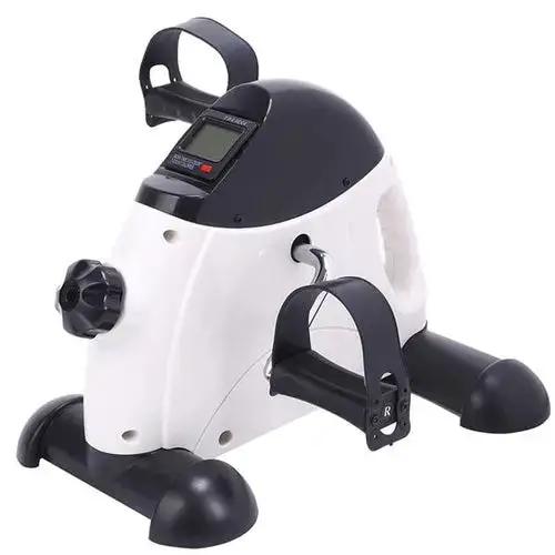 Ezra mini exercise bike for home use, portable hands and feet trainer with adjustable resistance and compact design.