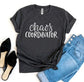 Navy Ezra Chaos Coordinator Tee, a premium graphic T-shirt featuring bold design and Ezra branding, displayed on a mannequin.