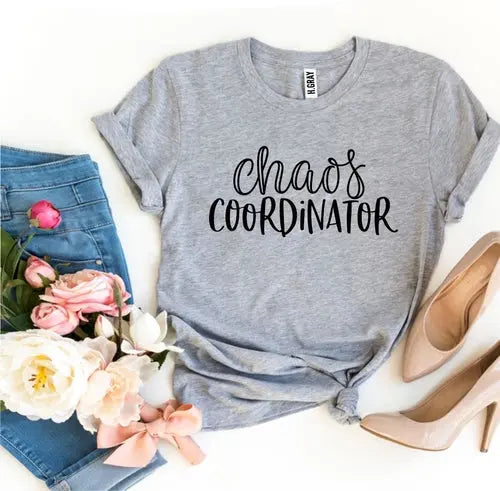 Navy Ezra Chaos Coordinator Tee, a premium graphic T-shirt featuring bold design and comfortable fit.