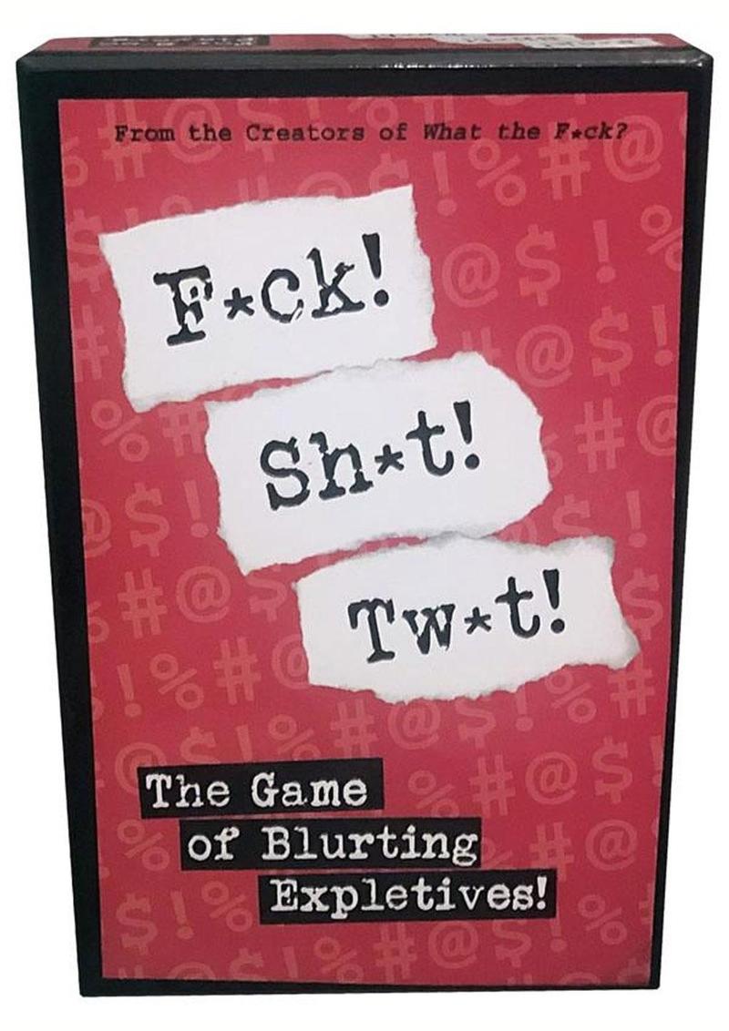 Fck! Sht! Tw*t! – The Game of Blurting Expletives for Adults