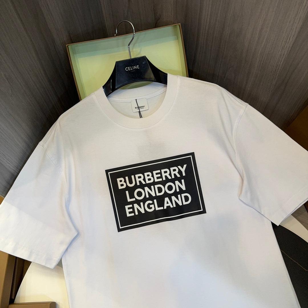 Burberry White T-Shirt Without Collar