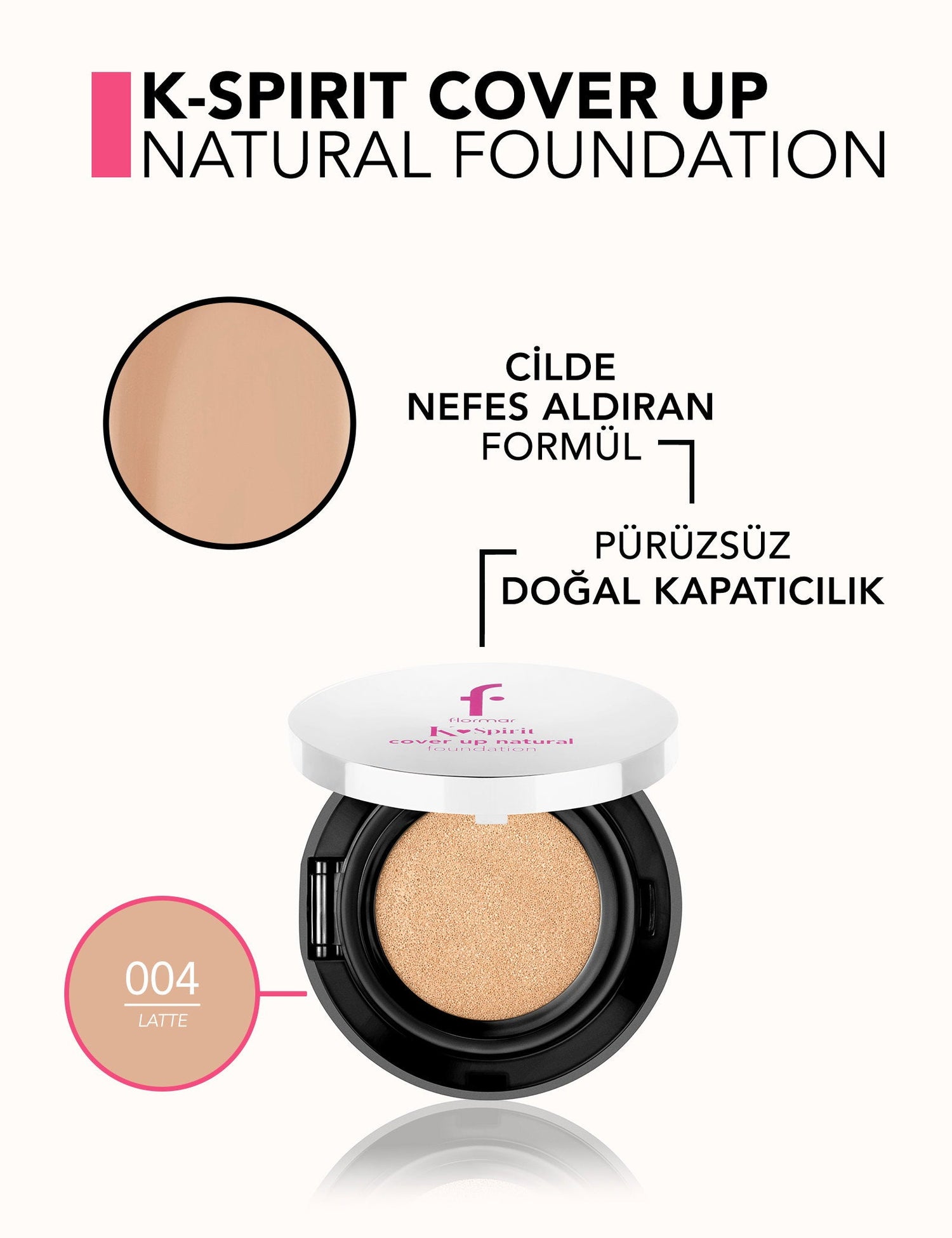 Flormar K-Spirit Cover Up High Coverage Cushion Foundation 15g