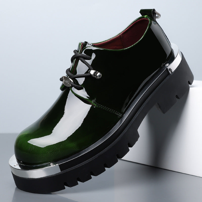Mens Casual Derby Shoes with Height Increase