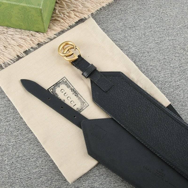 Gucci GG-buckle canvas Women belt &