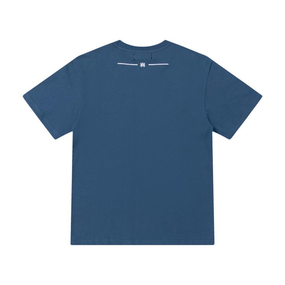 Amiri Blue T-Shirt Without Collar