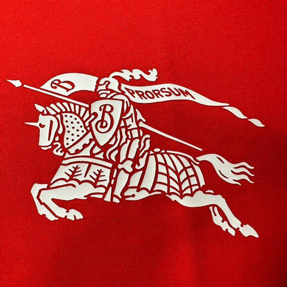 Burberry Red T-Shirt Without Collar