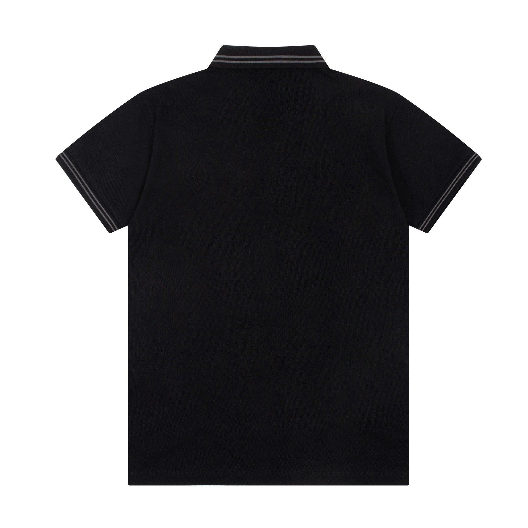 Burberry Black T-Shirt With Collar
