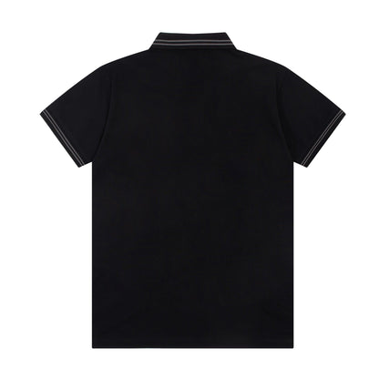 Burberry Black T-Shirt With Collar