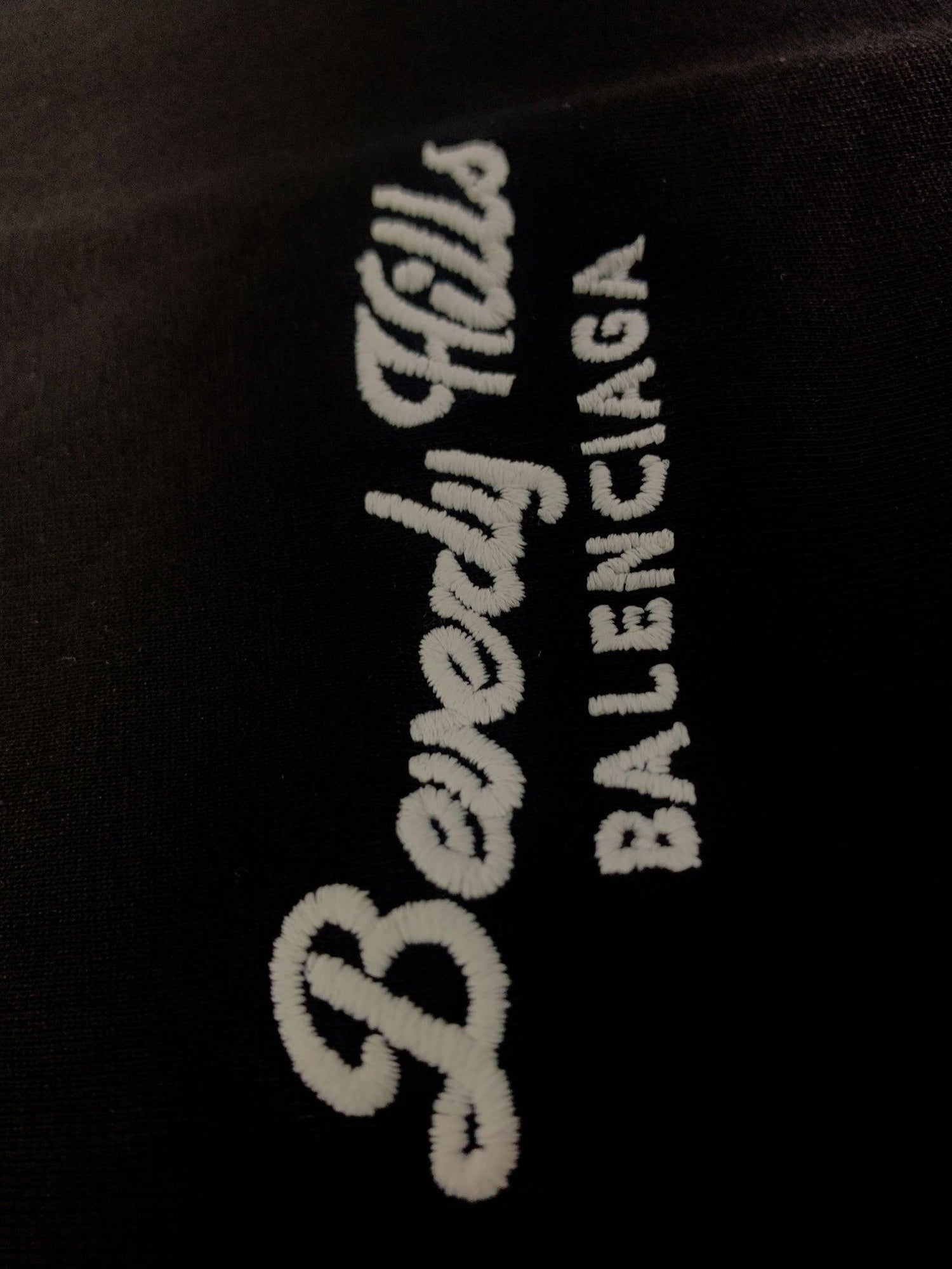Balenciaga Black T-Shirt Without Collar