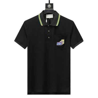 Gucci Black T-shirt with a collar