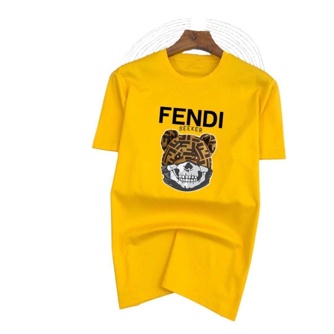 Fendi T-Shirt Bear Hear without Collar &