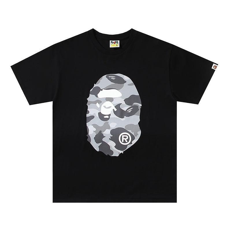 Bathing Ape Black T-Shirt without Collar