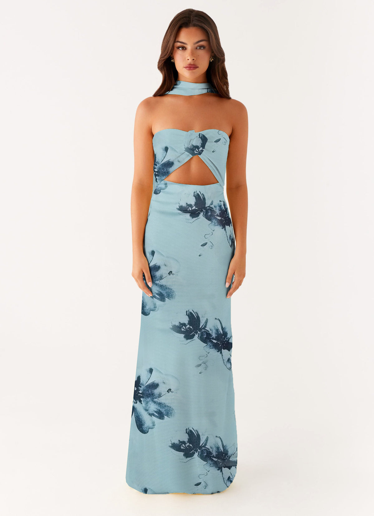 Floral Cut Out Backless Summer Dress