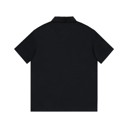 Louis Vuitton Black T-Shirt with Collar