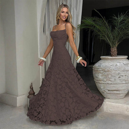 Elegant One-Shoulder Chiffon Dress