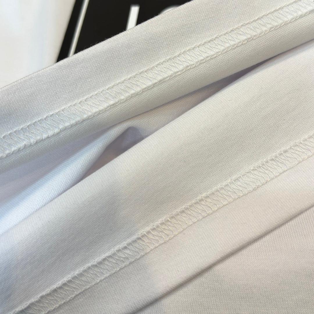 Burberry White T-Shirt Without Collar