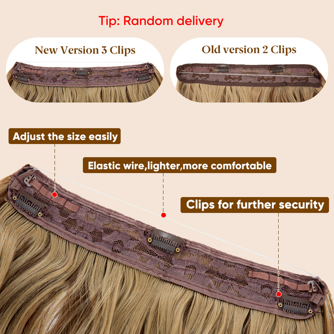 Wavy Hair Extension Pieces