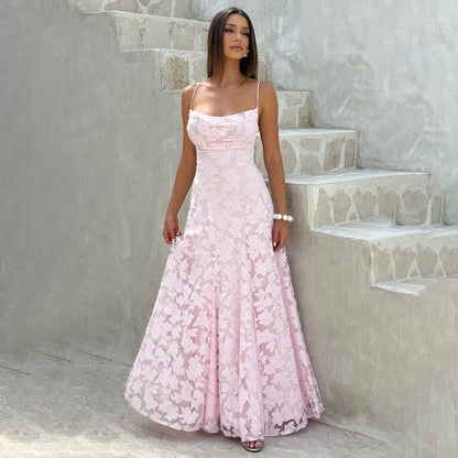 Elegant One-Shoulder Chiffon Dress