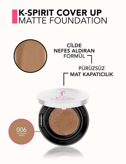 Flormar K-Spirit Cover Up Semi-Matte Cushion Foundation